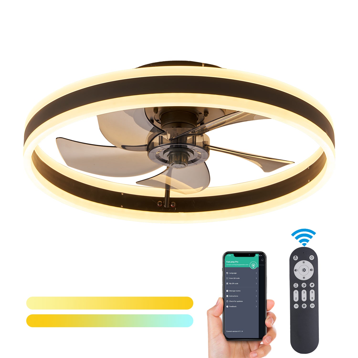 Ceiling Fan With Light Remote Control